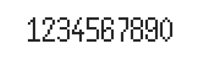 5×10数字点阵字体 ddN510AB0501