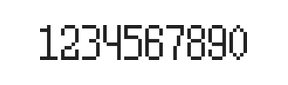 5×10数字点阵字体 ddN510AB0511