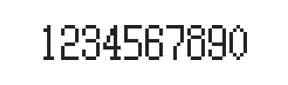 5×10数字点阵字体 ddN510AB0639