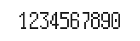 5×10数字点阵字体 ddN510AB0641