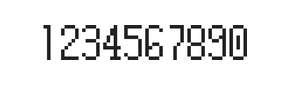 5×10数字点阵字体 ddN510AB0670