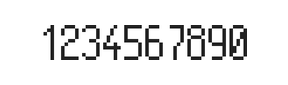 5×10数字点阵字体 ddN510AB0717