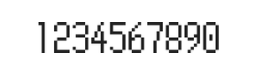 5×10数字点阵字体 ddN510AB0839