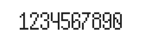 5×10数字点阵字体 ddN510AB0901