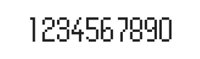 5×10数字点阵字体 ddN510AB1010