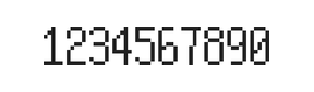 5×10数字点阵字体 ddN510AB1530