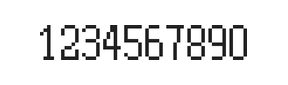 5×10数字点阵字体 ddN510AB1550