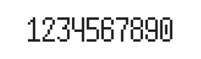 5×10数字点阵字体 ddN510AB1622