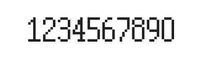 5×10数字点阵字体 ddN510AB1877