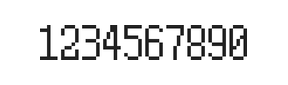 5×10数字点阵字体 ddN510AB1883