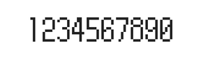 5×10数字点阵字体 ddN510AB1984