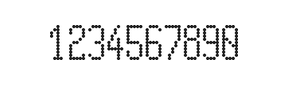 5×11数字点阵字体 ddN511AA0124