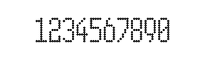 5×11数字点阵字体 ddN511AA0425
