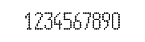 5×11数字点阵字体 ddN511AA0502