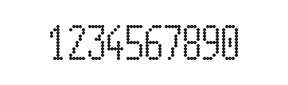 5×11数字点阵字体 ddN511AA0510