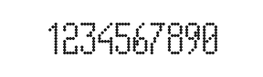 5×11数字点阵字体 ddN511AA0516