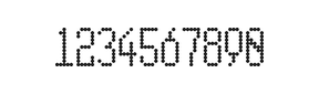 5×11数字点阵字体 ddN511AA0605