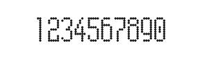 5×11数字点阵字体 ddN511AA0608