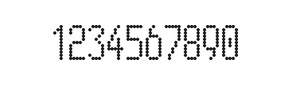 5×11数字点阵字体 ddN511AA0609