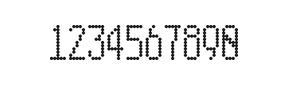 5×11数字点阵字体 ddN511AA0621