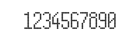 5×11数字点阵字体 ddN511AA0650