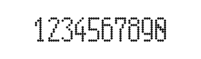 5×11数字点阵字体 ddN511AA0651