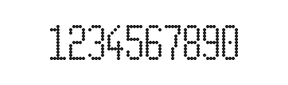 5×11数字点阵字体 ddN511AA0811