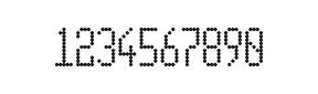 5×11数字点阵字体 ddN511AA0904