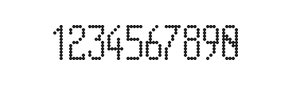 5×11数字点阵字体 ddN511AA0905