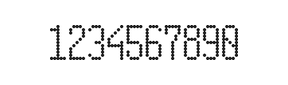 5×11数字点阵字体 ddN511AA0915
