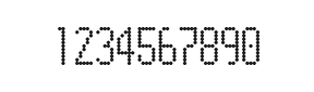 5×11数字点阵字体 ddN511AA1115