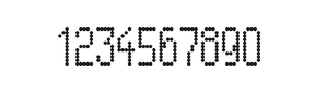 5×11数字点阵字体 ddN511AA1116