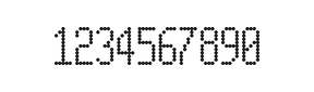 5×11数字点阵字体 ddN511AA1122