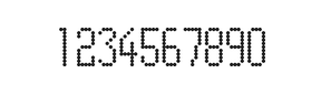 5×11数字点阵字体 ddN511AA1151