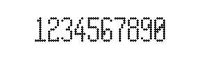 5×11数字点阵字体 ddN511AA1155
