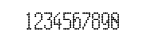 5×11数字点阵字体 ddN511AA1212