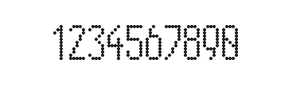 5×11数字点阵字体 ddN511AA1288