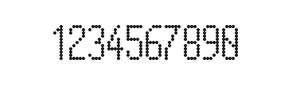 5×11数字点阵字体 ddN511AA1305
