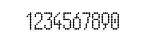 5×11数字点阵字体 ddN511AA1446