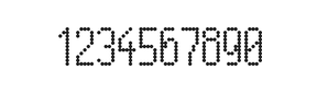 5×11数字点阵字体 ddN511AA1546