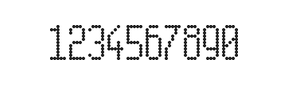 5×11数字点阵字体 ddN511AA1616