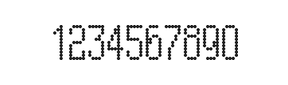 5×11数字点阵字体 ddN511AA1631