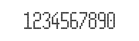 5×11数字点阵字体 ddN511AA1641