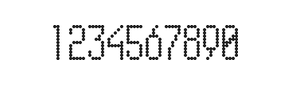 5×11数字点阵字体 ddN511AA1783
