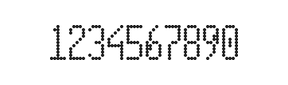 5×11数字点阵字体 ddN511AA1806