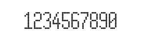 5×11数字点阵字体 ddN511AA1815