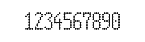 5×11数字点阵字体 ddN511AA1830