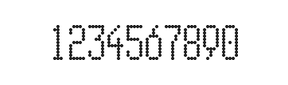 5×11数字点阵字体 ddN511AA1835