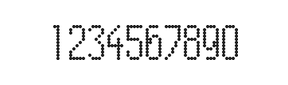 5×11数字点阵字体 ddN511AA1914