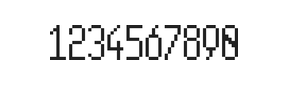 5×11数字点阵字体 ddN511AB0409
